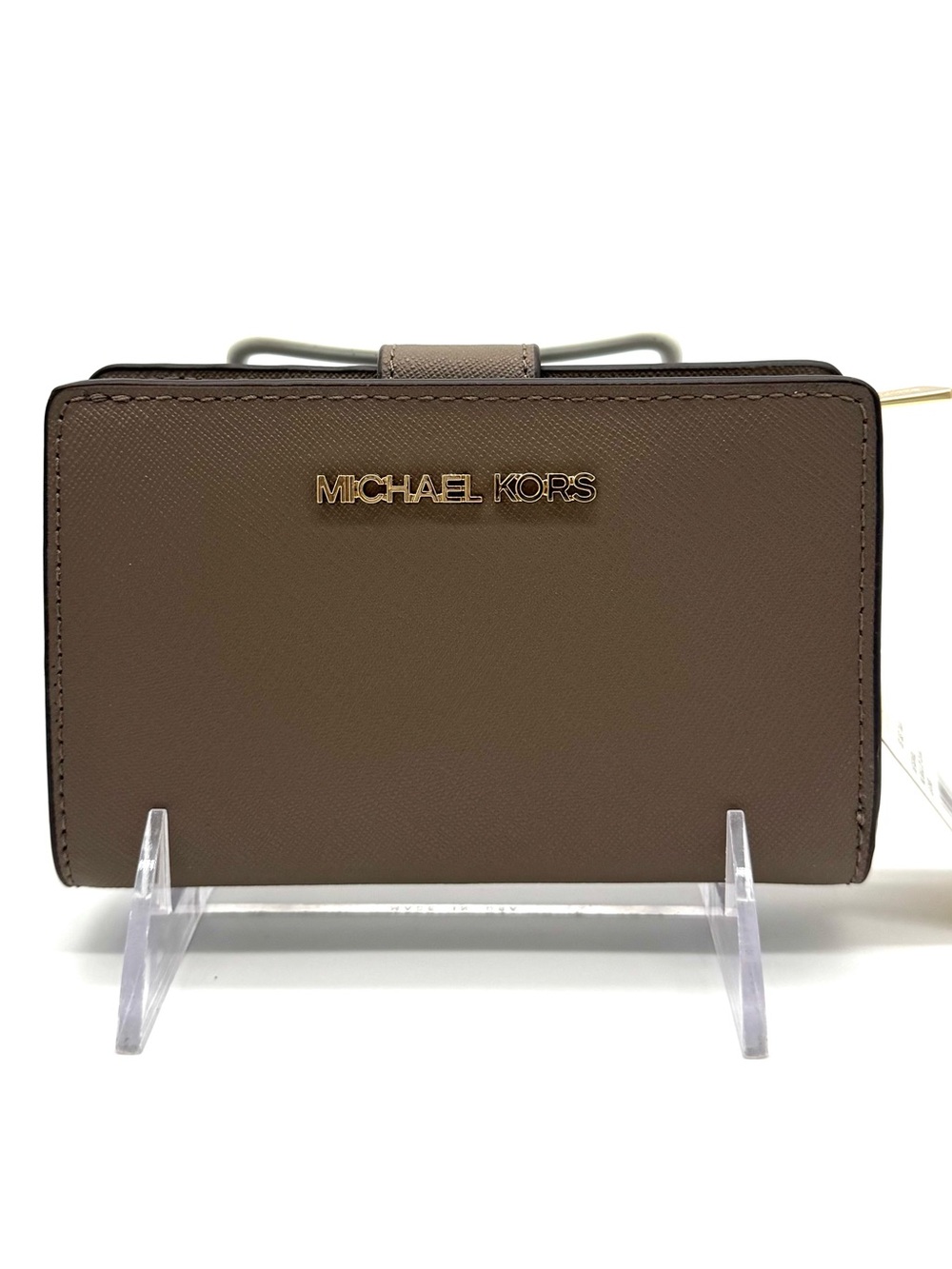 Michael Kors Medium Bifold Zip Chain Wallet Dusk